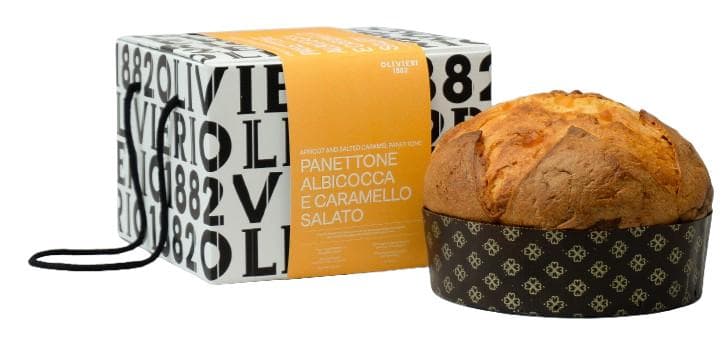 Olivieri 1882 Panettone Apricot and salted caramel
