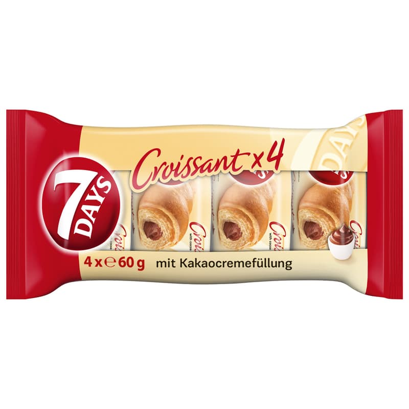 7Days Croissants Cocoa 4-pack