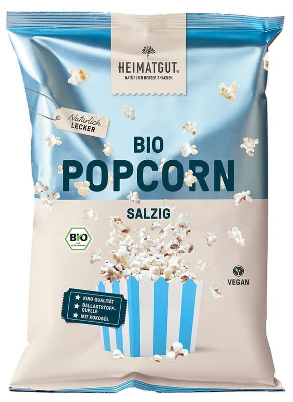 Homemade Organic Popcorn Salty