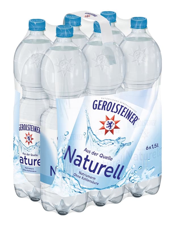 Gerolsteiner Natural Mineral Water 6x1.5 l PET (ONE WAY)