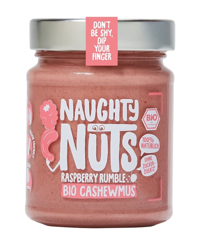 Naughty Nuts Organic Cashew Butter Raspberry Rumble