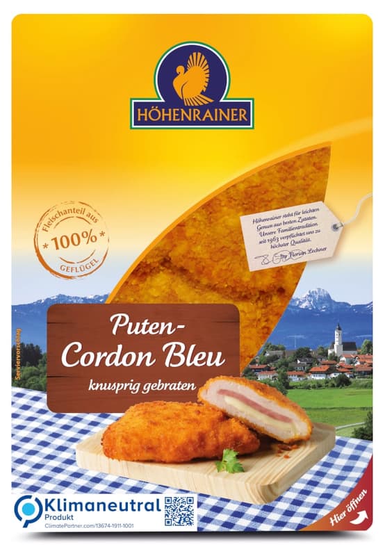Höhenrainer Puten-Cordon Bleu, gebraten