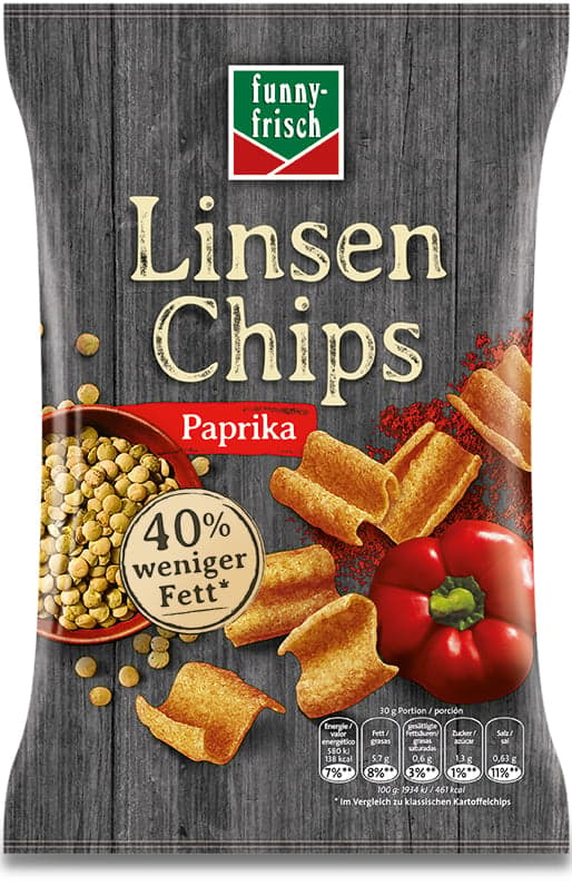 funny-frisch Lentil Chips Paprika