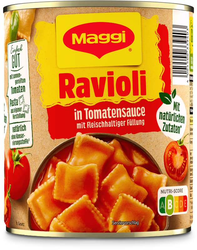 Maggi ravioli in tomato sauce