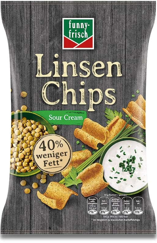 funny-frisch Linsen Chips Sour Cream
