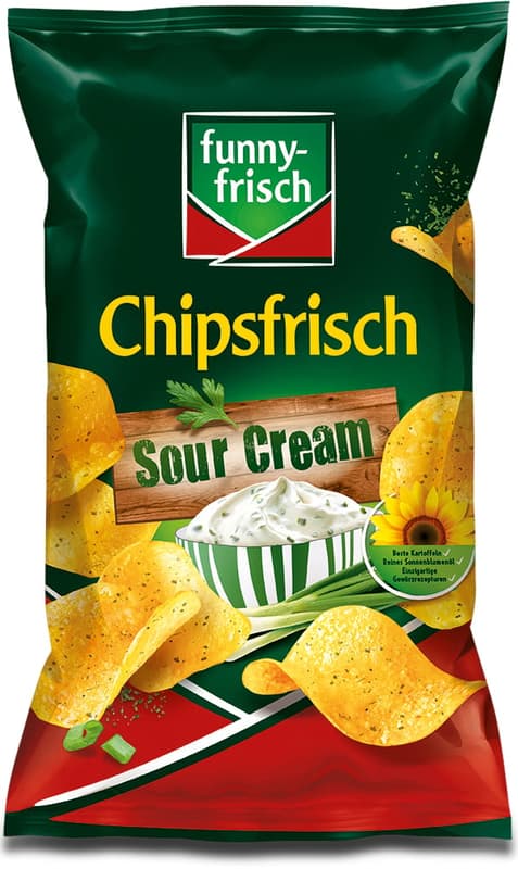 funny-frisch Chips Sour Cream & Wild Onion