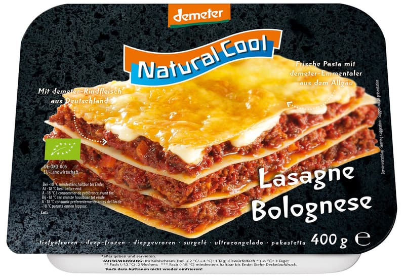 Natural Cool Demeter Lasagne Bolognese