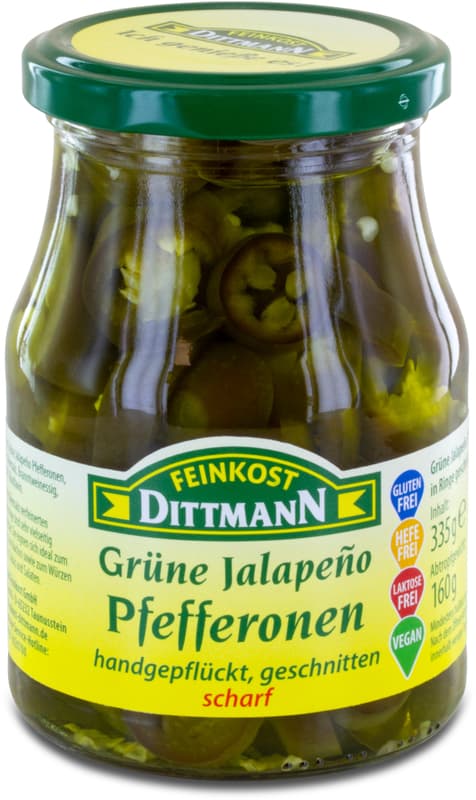 Feinkost Dittmann grüne Jalapenoringe