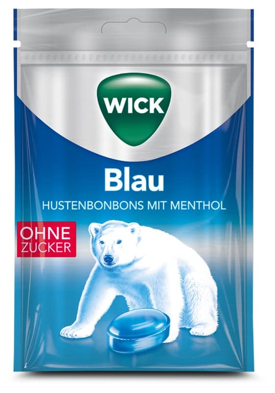 Vicks blue menthol without sugar