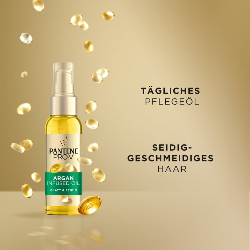 Pantene Pro-V Argan Infused Hair Oil, For Unruly Hair