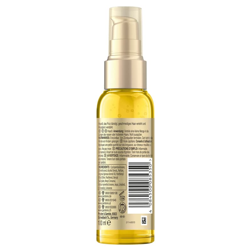 Pantene Pro-V Argan Infused Hair Oil, For Unruly Hair