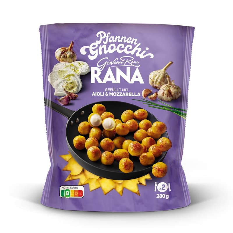 Rana pan-fried gnocci filled with aioli and mozzarella