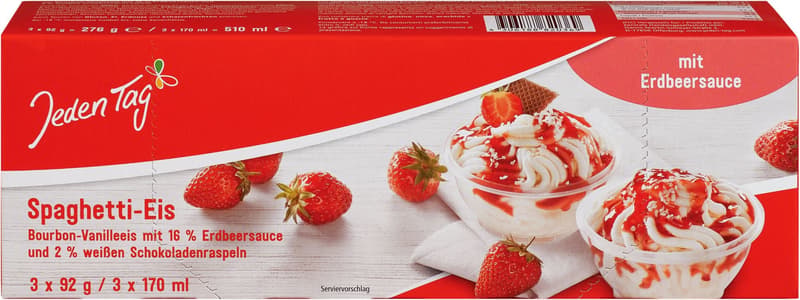Spaghetti ice cream every day