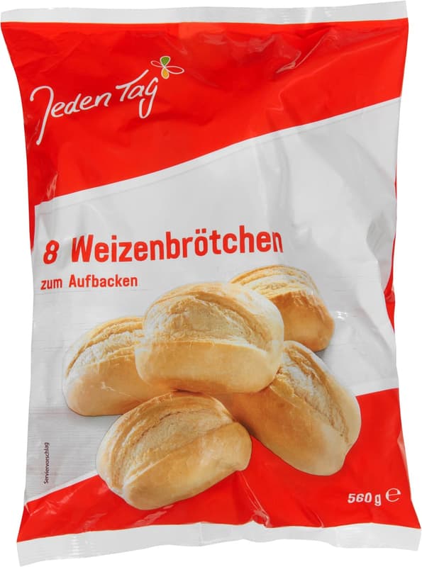 Jeden Tag Weizenbrötchen 8er zum Aufbacken