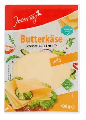 Jeden Tag Butterkäse in Scheiben 45% FiTr.
