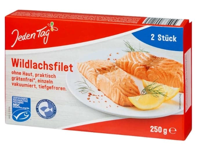 Wild salmon fillets MSC every day
