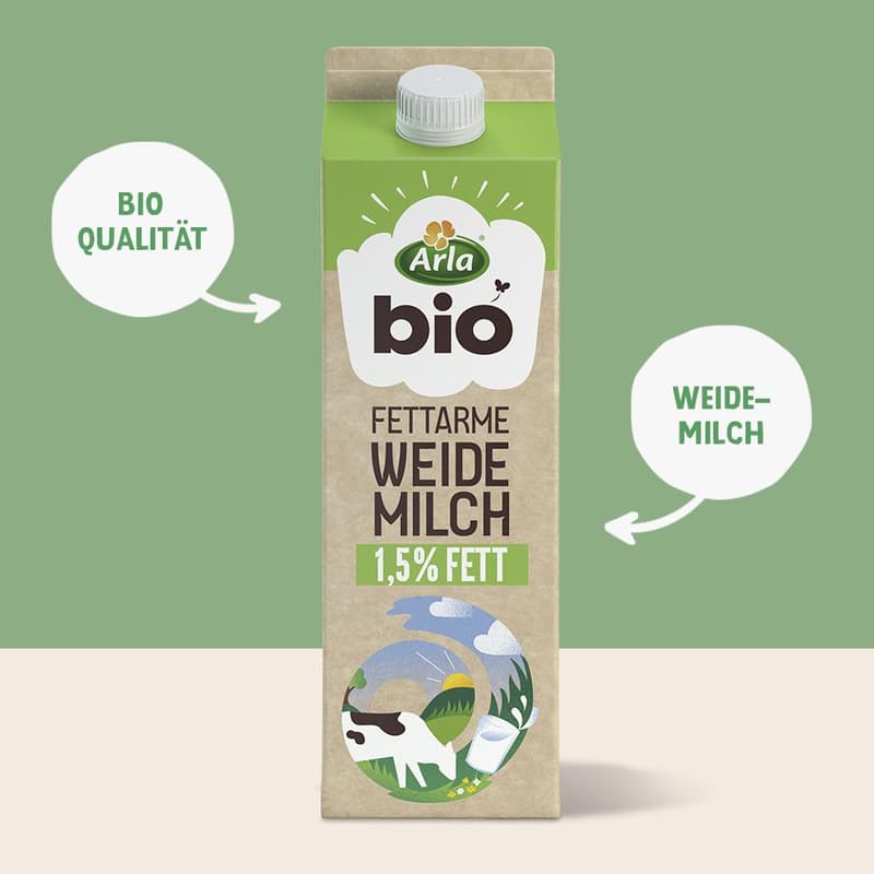 Arla Bio Frische Weidemilch 1,5% Fett