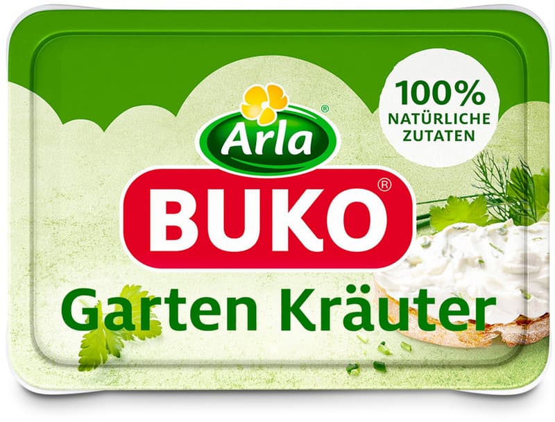 Arla Buko Garden Herbs, cream cheese, non-GMO