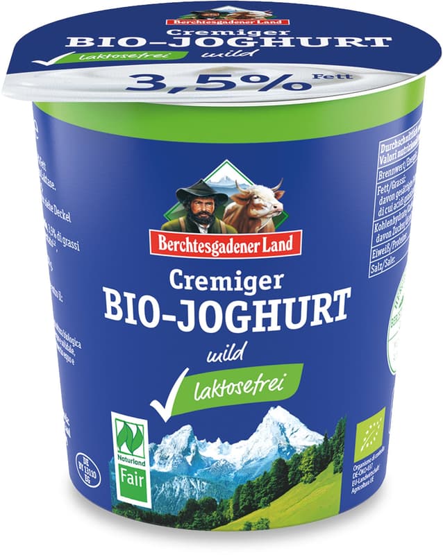 Berchtesgadener Land NL-Fair organic yoghurt lactose-free 3.5%