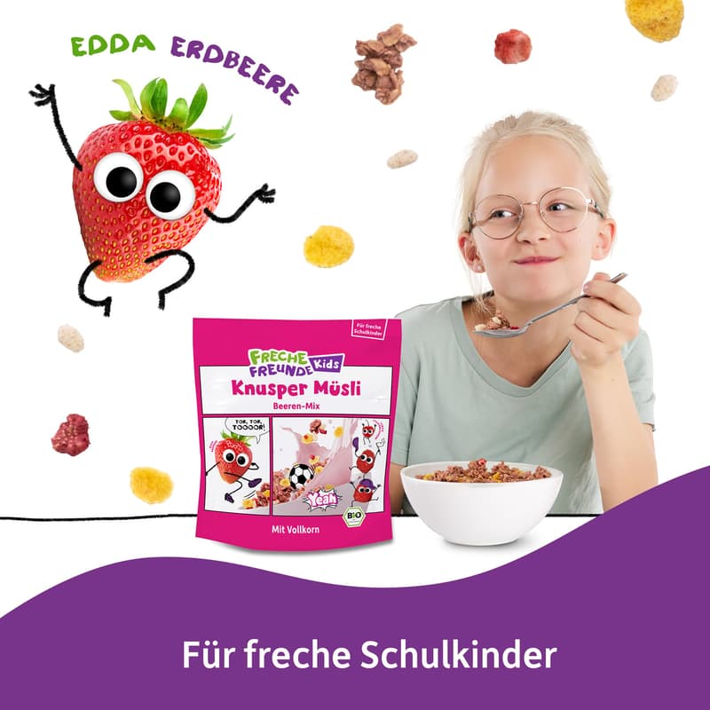 Freche Freunde Organic Eddas Crunchy Muesli - Berry Mix