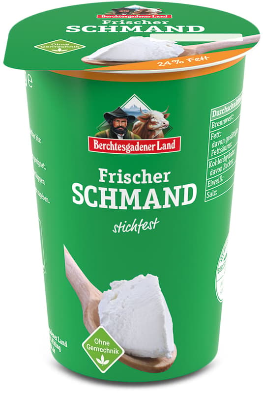 Berchtesgadener Land Frischer Schmand stichfest 24%