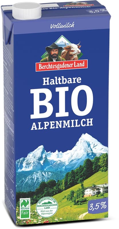 Berchtesgadener Land Haltbare BIO Alpenmilch, 3.5% Fett