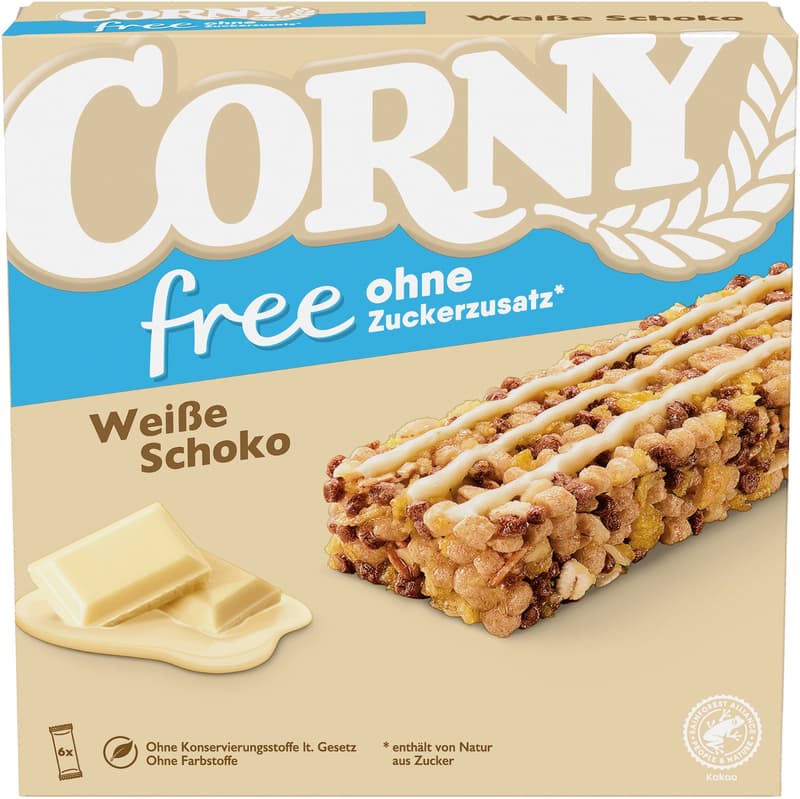 Corny free white chocolate