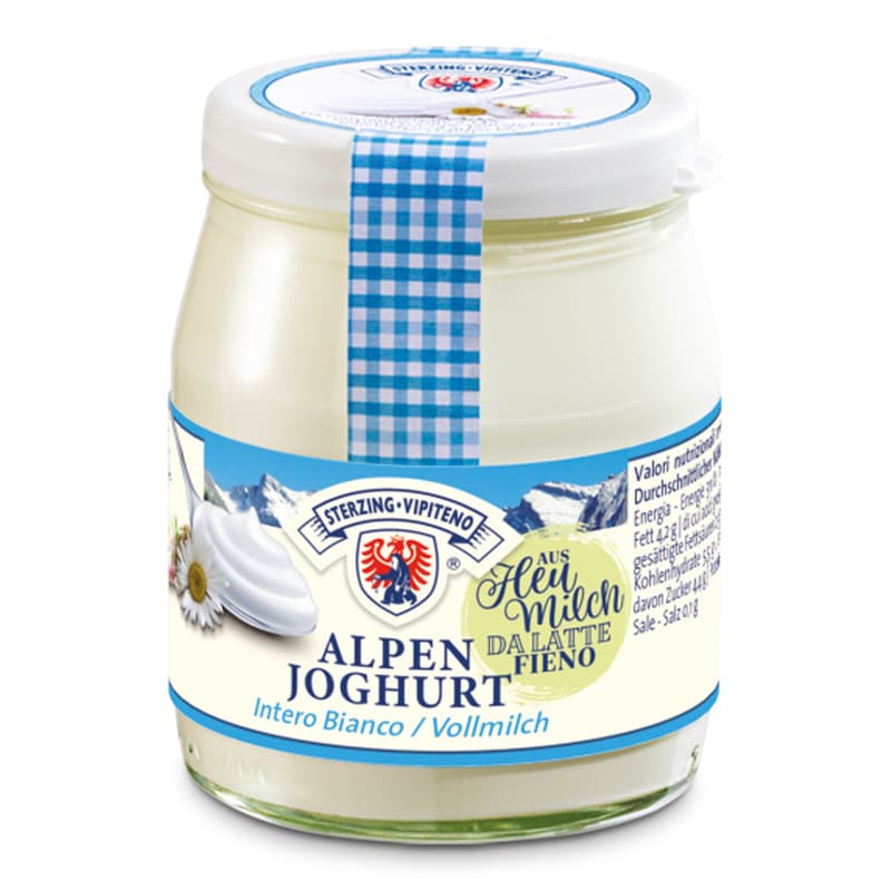 Sterzing natural alpine yoghurt in a jar