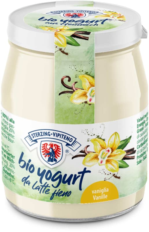 Sterzing BIO yoghurt vanilla in a jar