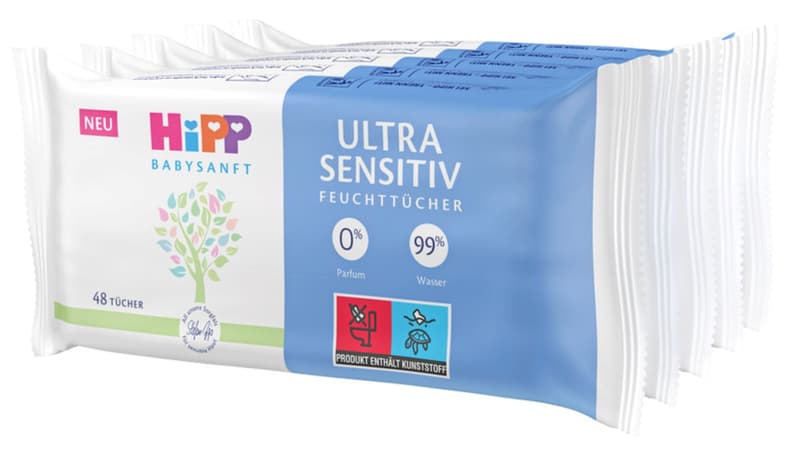 HiPP Babysanft Wet Wipes Ultra Sensitive From the 1st day of life