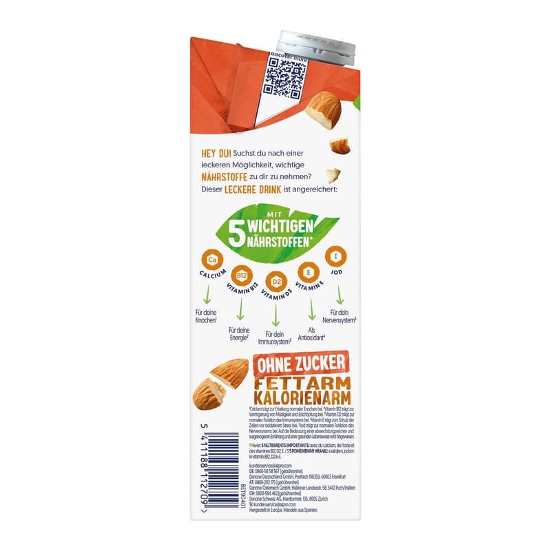Alpro Almond Drink without sugar roasted