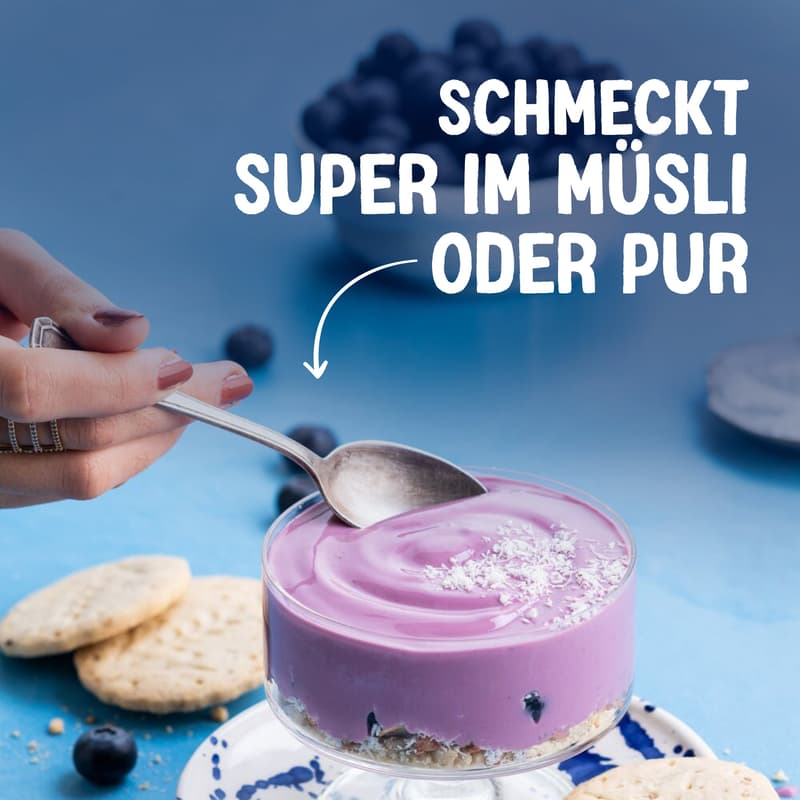 Alpro soy yoghurt alternative blueberry