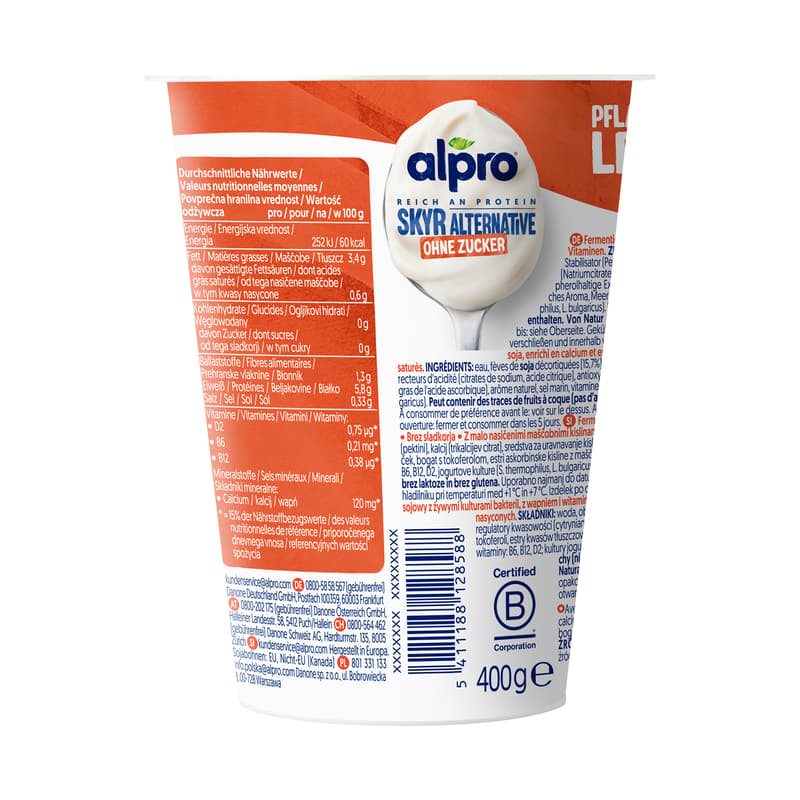 Alpro Skyr Style Joghurtalternative Ohne Zucker VEGAN