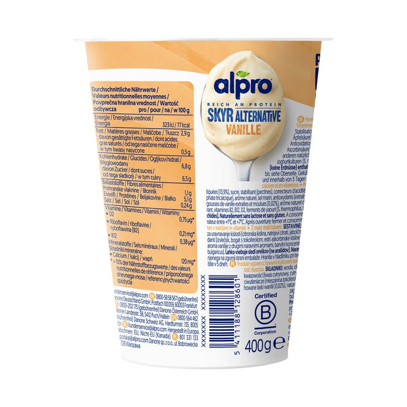 Alpro Skyr Style yogurt alternative vanilla VEGAN