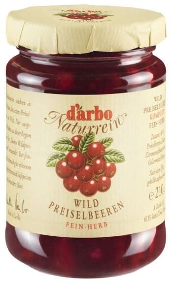 D'arbo Natural Wild Cranberry Compote
