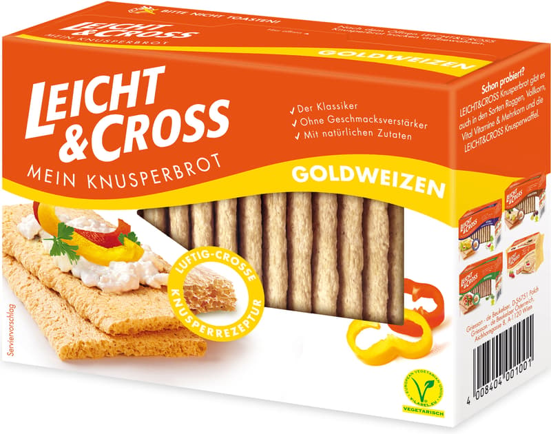 Leicht & Cross Knusperbrot Goldweizen