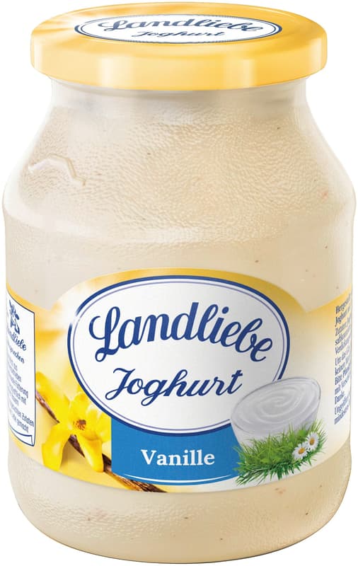 Landliebe yogurt vanilla glass