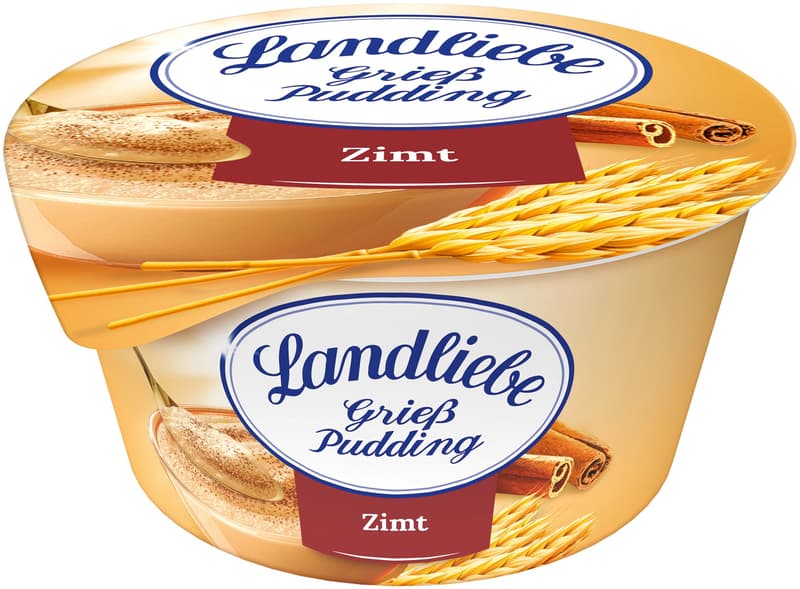 Landliebe semolina pudding with cinnamon