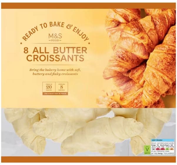 Marks & Spencer Buttercroissants 8 Stück