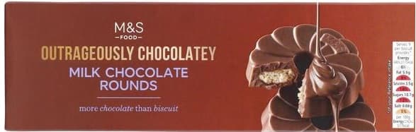 Marks & Spencer Extremely Chocolatey Milk Rounds