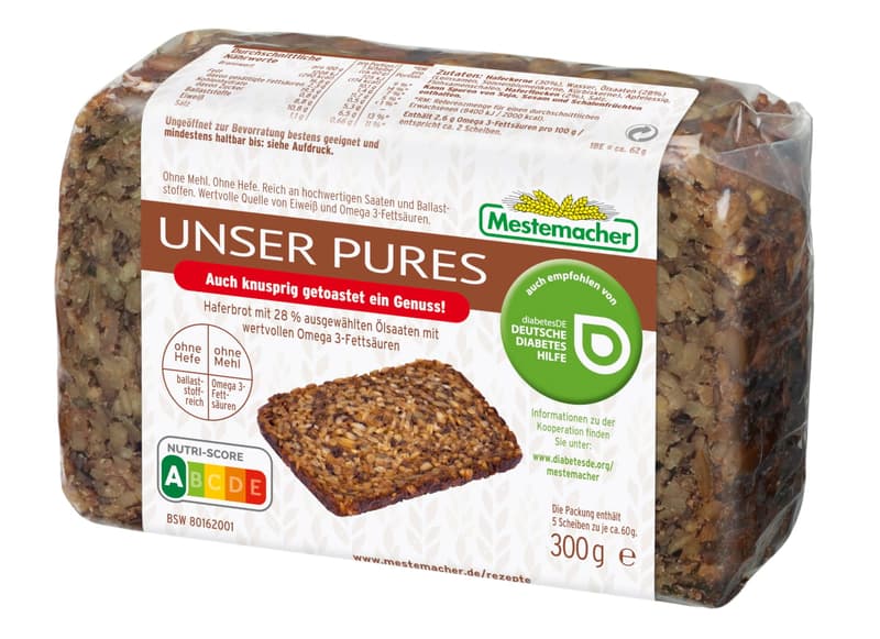 Mestemacher Unser Pures Hafervollkornbrot