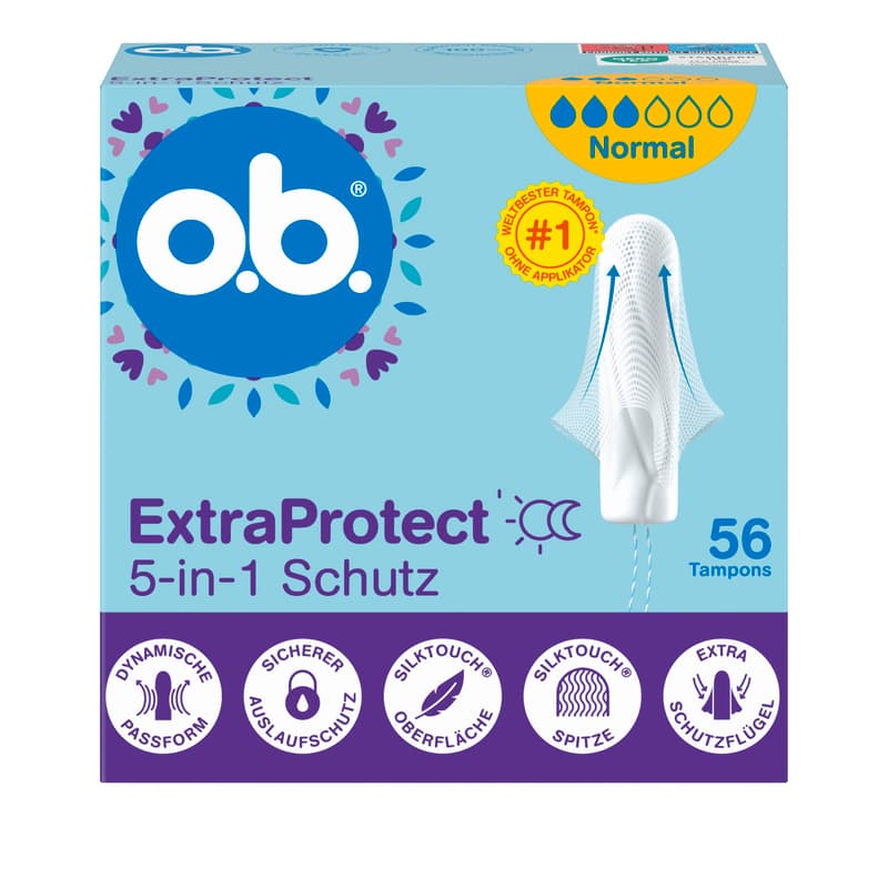 o.b. ExtraProtect Normal Tampons