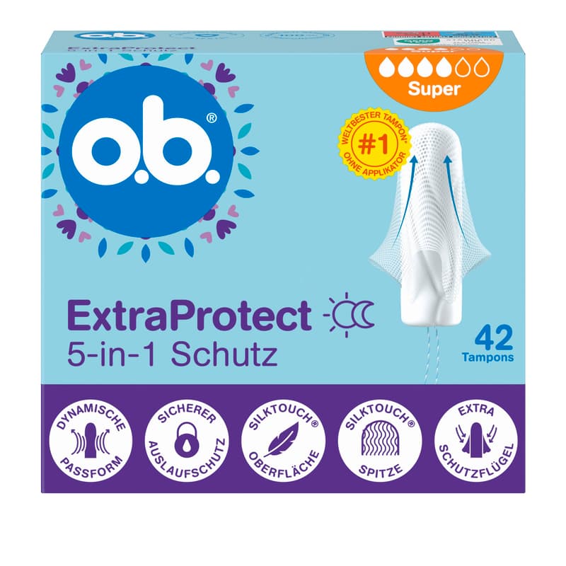 o.b. ExtraProtect Super Tampons