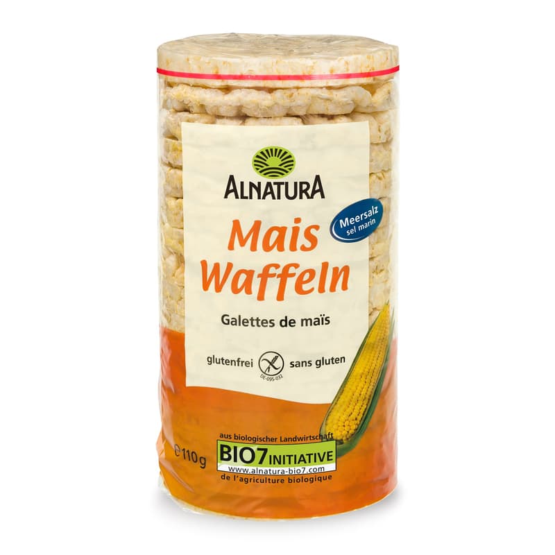 Alnatura organic corn waffles with sea salt