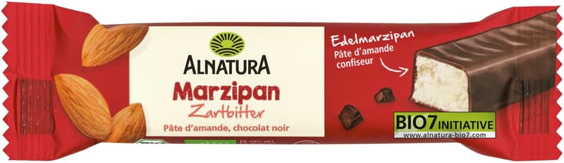 Alnatura BIO Plain Chocolate and Marzipan Bar
