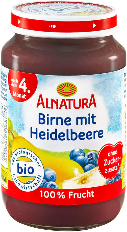 Alnatura BIO Pear with blueberry