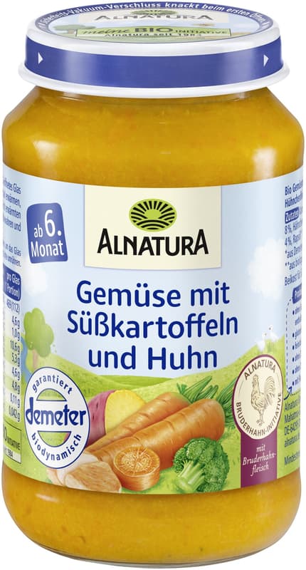 Alnatura BIO Vegetables with sweet potatoes and chicken