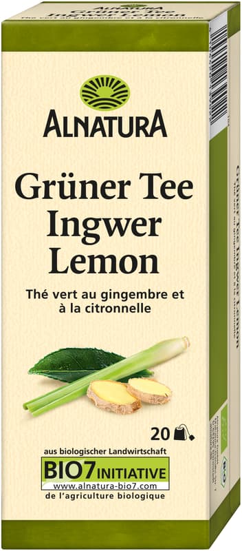 Alnatura ORGANIC Green Tea Ginger-Lemon