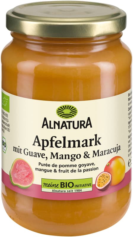 Alnatura BIO apple pulp with guava, mango & passion fruit