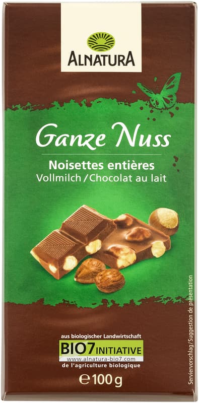 Alnatura BIO Ganze Nuss Milchschokolade